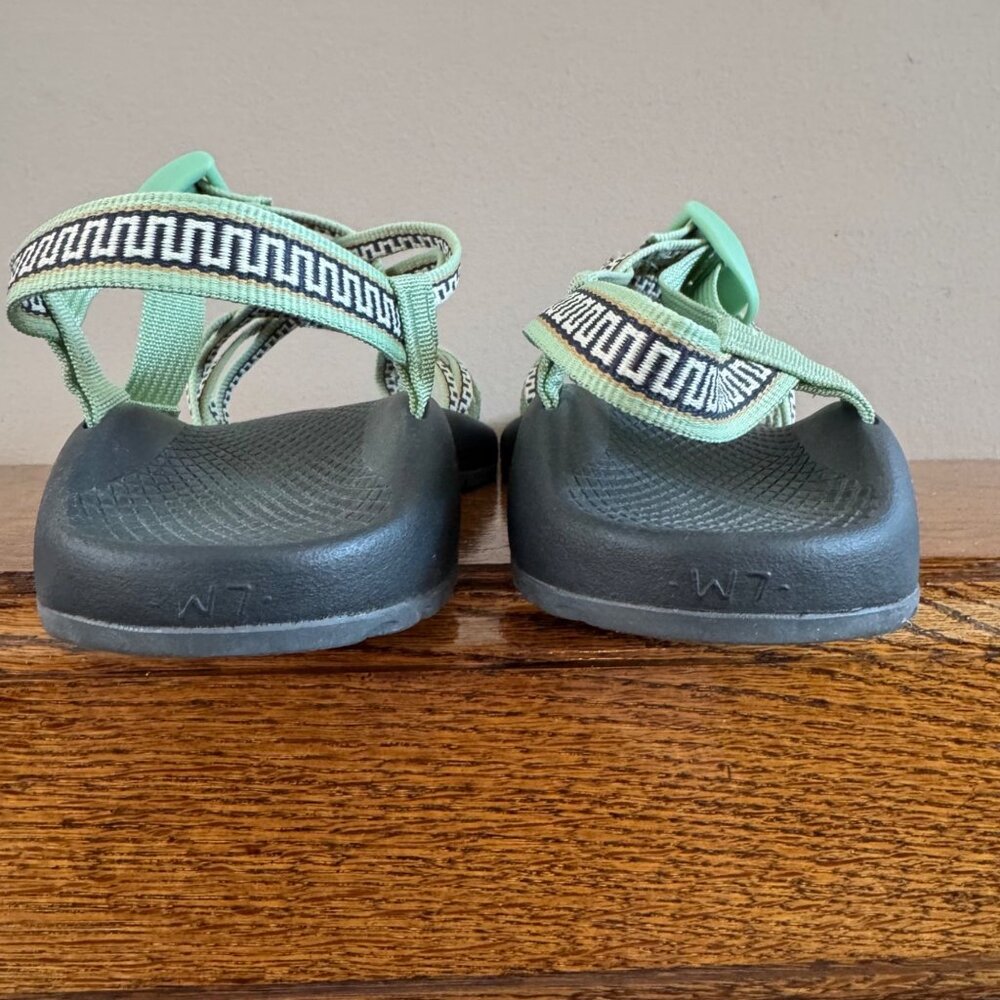 Chaco Women's Eco Tread Sandals Adjustable Strap Durable Sole Green Black Size 7 - Picture 10 of 16